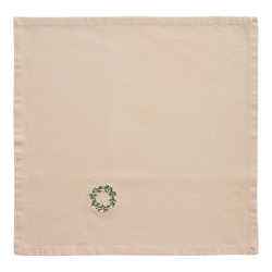 Stofserviet "Tradition" - krans m. hvide br