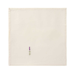 Stofserviet - ''Flora'' - lavendel