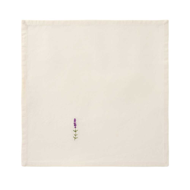 Stofserviet - ''Flora'' - lavendel