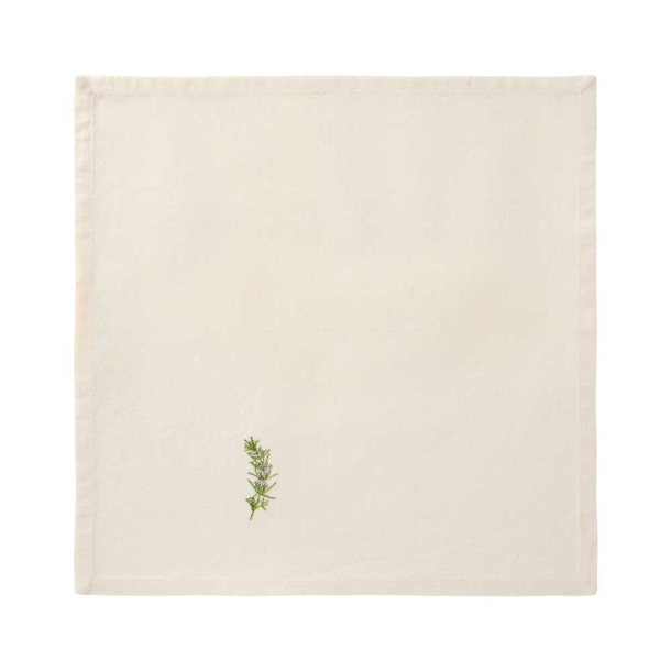 Stofserviet - ''Flora'' - rosmarin