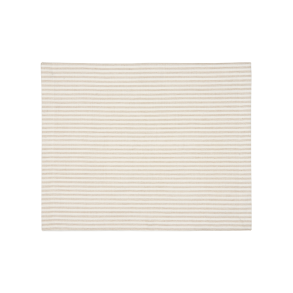 Stribet dkkeserviet - beige