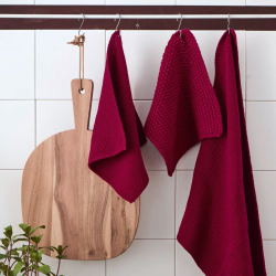 Strikkede karklude - mange farver