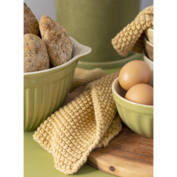 Strikkede karklude - mange farver