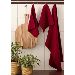 Strikket hndklde - strawberry