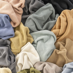 Strikket hndklde - thunder grey