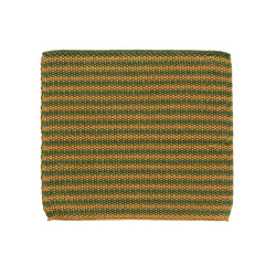 Strikket karklud - sennepsgul/gr�n