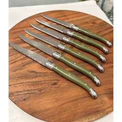 Grillknive "Laguiole" 6 stk. - Oliven