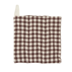 Grydelapper ''Thora'' 2 stk. - brun tern