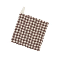 Grydelapper ''Thora'' 2 stk. - brun tern