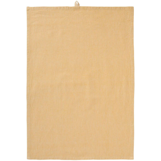 Viskestykke "Liv" - natur m. gule m�lkedrengestriber