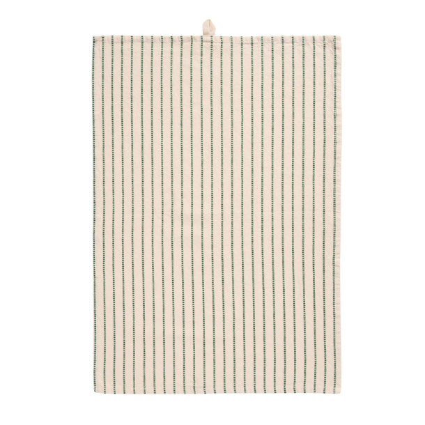 Viskestykke "Dixie" - Stiplede grnne striber