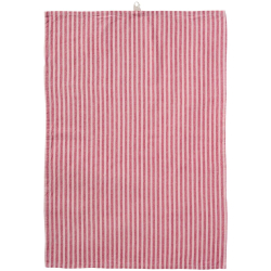 Viskestykke "Linea" - lyser�de/pink smalle striber