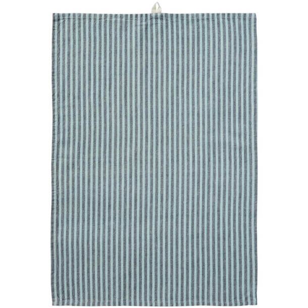Viskestykke "Linea" - gr�/tyrkise smalle striber