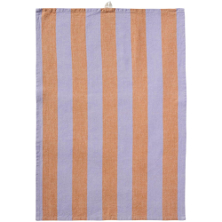 Viskestykke "Linus" - lilla/brune brede striber