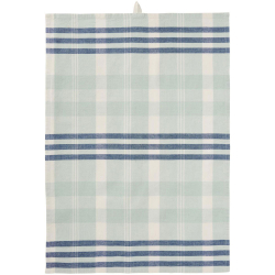 Viskestykke "Lucy" - m. lysebl�/m�rkebl� striber