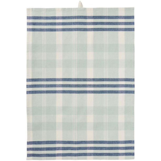 Viskestykke "Lucy" - m. lysebl�/m�rkebl� striber