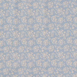 Viskestykke "Paula" - lysebl�/m. blomster