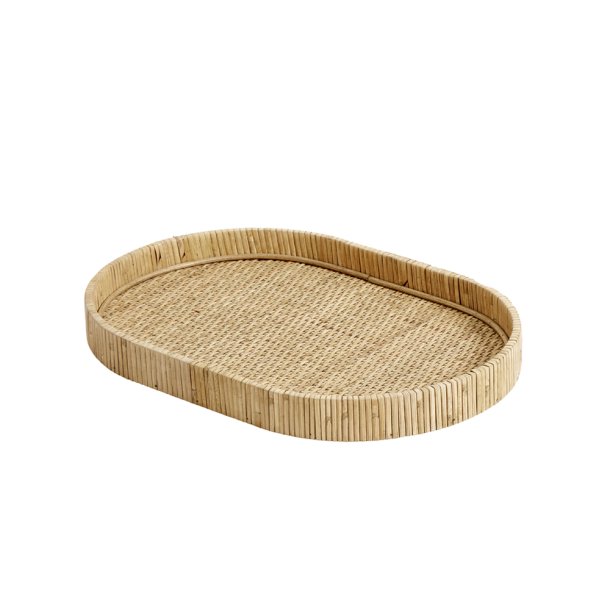 Serveringsbakke rattan - 40 cm.