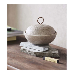 Opbevaringskrukke "Sandy" stor - sand