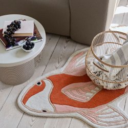 Gulvtppe "Koi" - orange/pumpkin