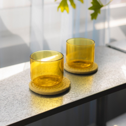 Drikkeglas "Fizz" 29 cl. gul - 4 stk.