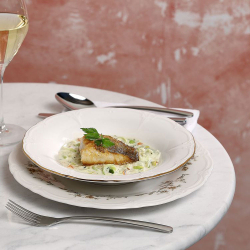 Dyb tallerken ''Golden rim Retro''