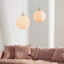 Glaspendel "Candy" rose - 30 cm.