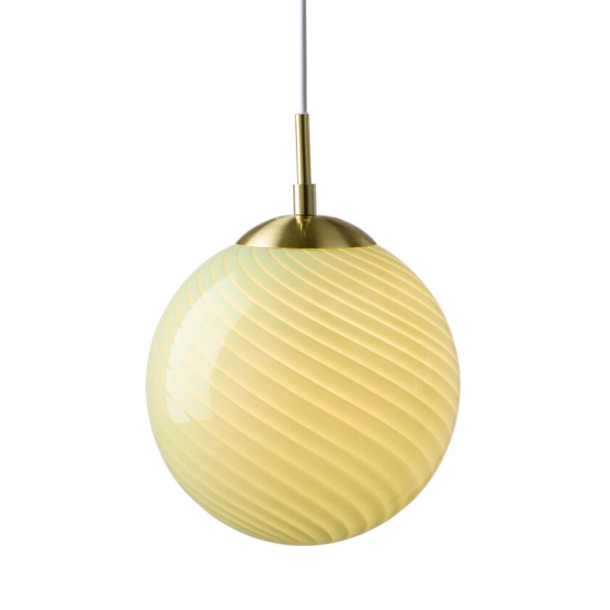 Glaspendel "Candy" olive - 30 cm.