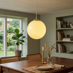 Glaspendel "Candy" olive - 30 cm.