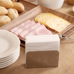 Servietholder i struktureret st�l