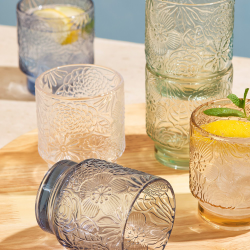 Drikkeglas "Flora" 30 cl. klar - 4 stk.