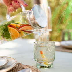Drikkeglas "Flora" 30 cl. gr�n - 4 stk.
