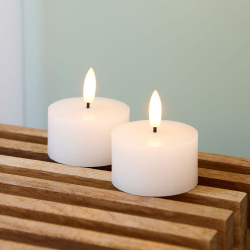 Fyrfadslys LED  6 cm.- 2 stk.