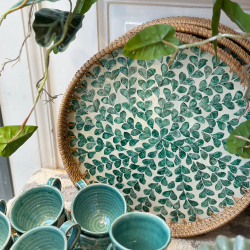 Bakke rattan "Leaf" - rund