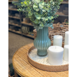 Bakke rattan "Flower" - rund