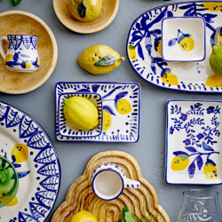 Lille fad ''lemons and flowers'' 