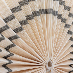 Vifte "Jaime" - Bambus/sort