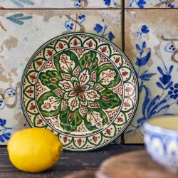 Tallerken "Karlie" botanica 19 cm. - grn