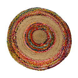 Rundt gulvtppe i jute - ''spring'' - stor