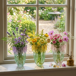 Glasvase "Tulips" - gul