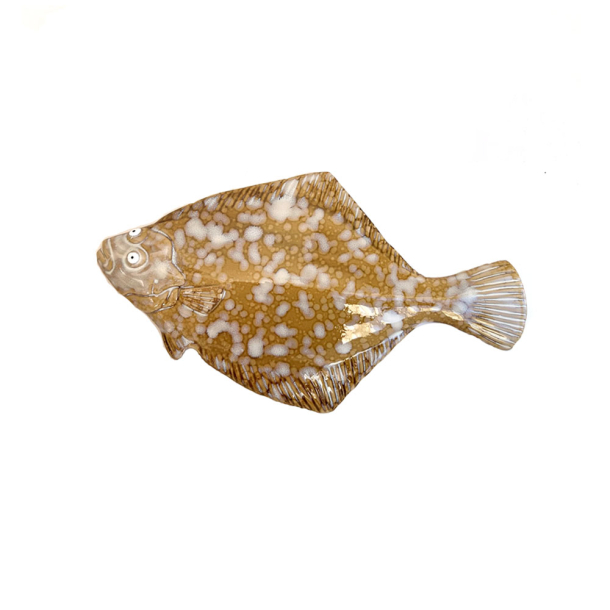 Skrubbe i keramik 29 cm. - Brun