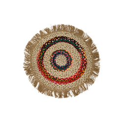 Rundt gulvtppe i jute - ''spring'' - lille