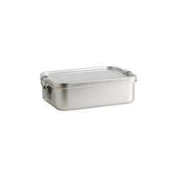 Madkasse i b�rstet st�l - 1400 ml.
