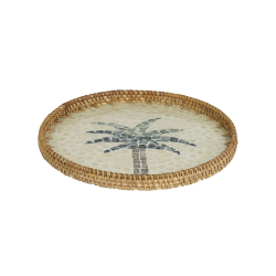 Bakke rattan "Palmtree" - rund