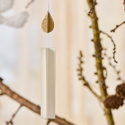 Papirpynt - lys med glimmerflamme