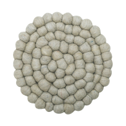 Bordskner i uld - sand