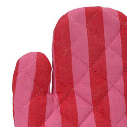 Grillhandske ''Stripes'' - pink/rosa