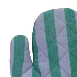 Grillhandske ''Stripes'' - grn/bl