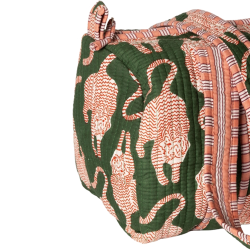 Rejsetaske artisan - m�rkegr�n tiger