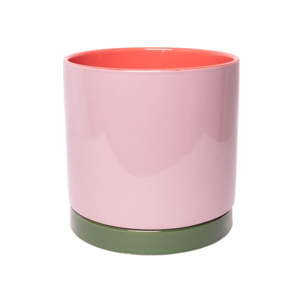 Urtepotte violet/grn/pink - 18 cm.